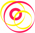 Spirales rouges et jaunes