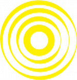 Onde jaune du logo de 'Onde de Coop
